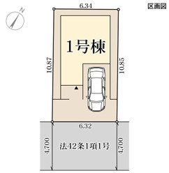 リーブルガーデン寝屋川市石津中町3期の区画図