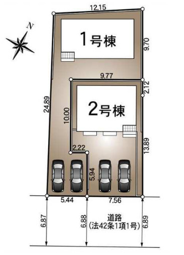 クレイドルガーデン下松市東柳第3の区画図