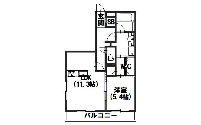 Rose　bleueの間取り