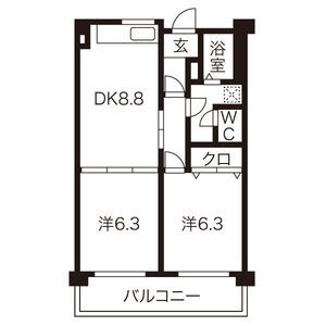 クレストコートあかしあの間取り