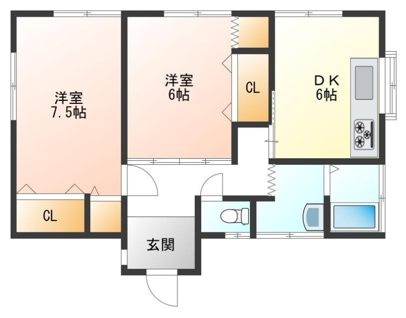 茂原市萱場　平屋中古戸建の間取り|図面と現況に相違がある場合、現況を優先致します。