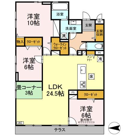 【間取り】 | ルミエール大和東