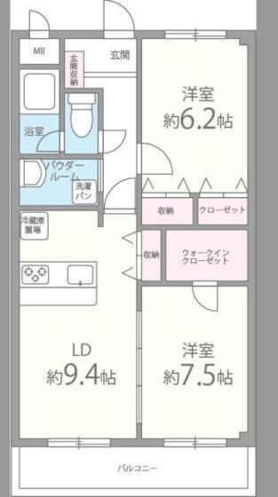 ベルナードサーモスの間取り