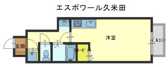 エスポワール久米田の間取り