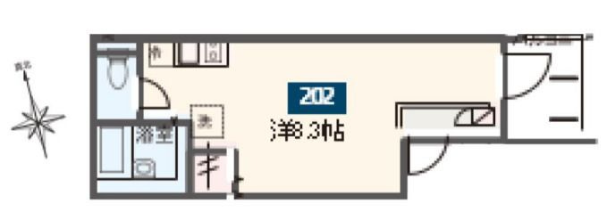 MELDIA扇大橋Ⅱの居間・リビング