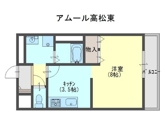 アムール高松東の間取り
