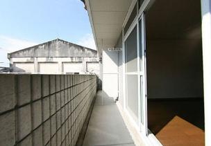 陽だまり高松のバルコニー|陽当たり良好なバルコニーです