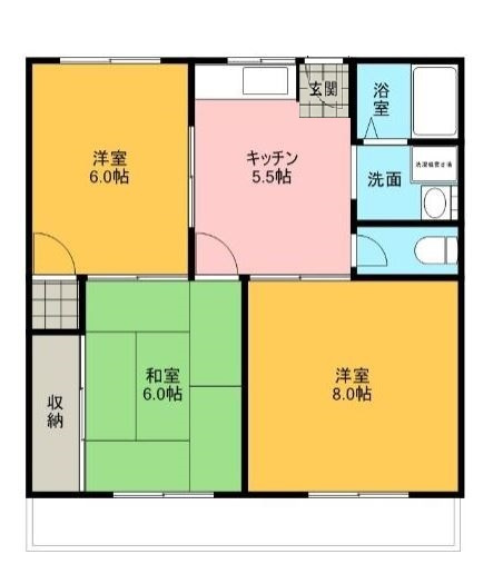 サンヴェール城東の間取り