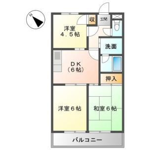 ベルフォーレ日根野の間取り