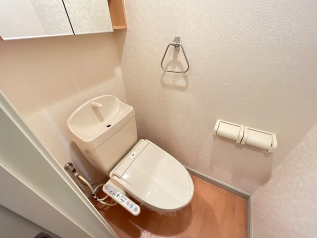 ソレイユＡのトイレ|清潔感のあるトイレです