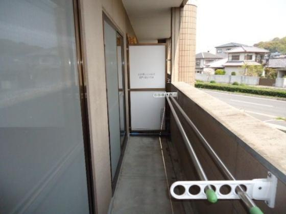 スパシーバ積川のバルコニー|陽当たり良好なバルコニーです