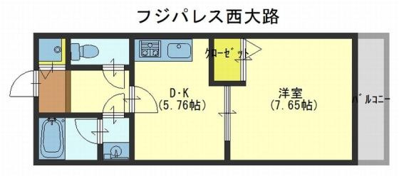 フジパレス西大路の間取り