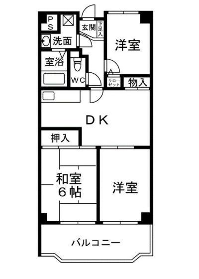 グランドール岸和田の間取り