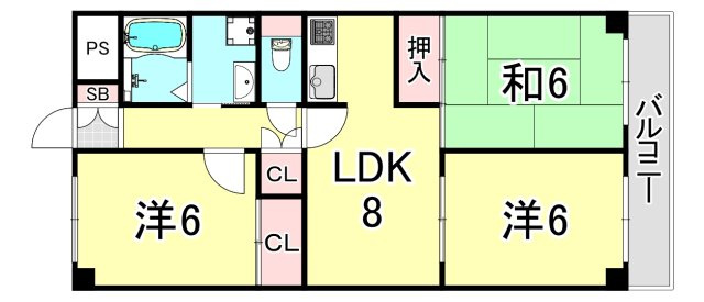 イマキタハイツ29の間取り