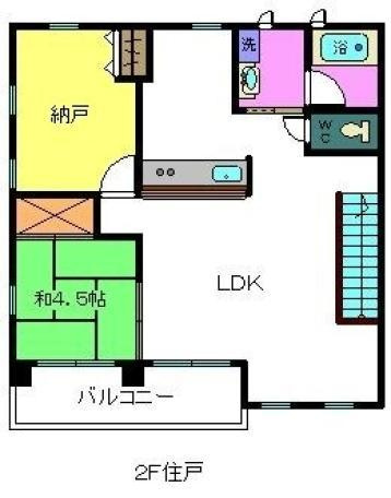 コウジィコートⅡ番館の間取り
