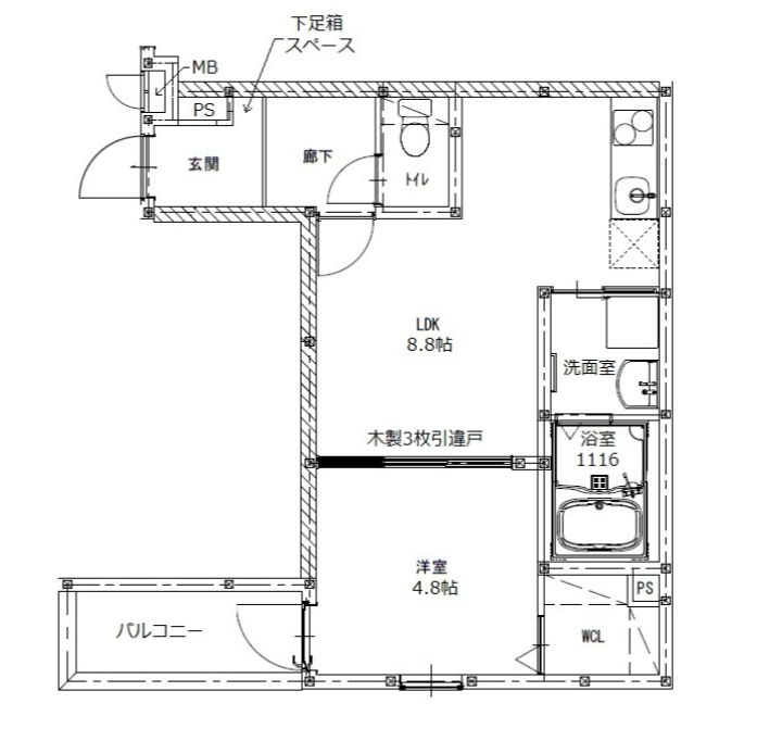 サンリゾート12の間取り