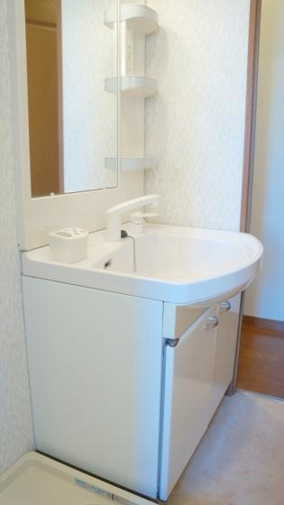 レモンフィールド日根野の洗面所|広い洗面スペース