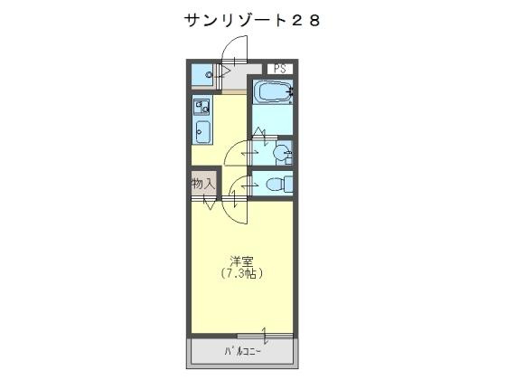 サン　リゾート２８の間取り