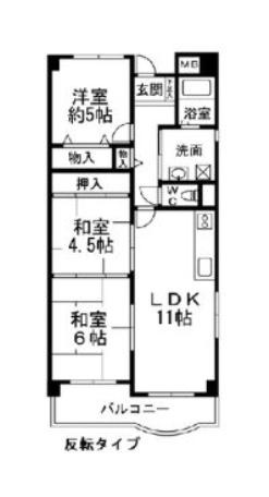 フローラル岸和田の間取り