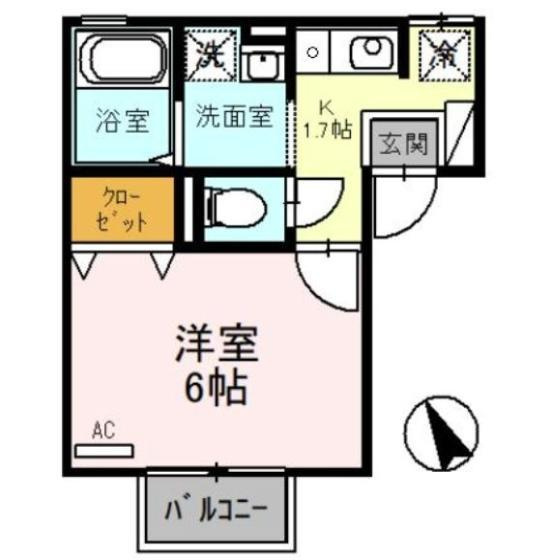 セジュールＴａｎｉｇａｍｉの間取り
