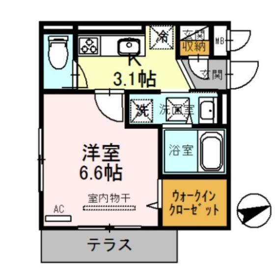 R-001の間取り