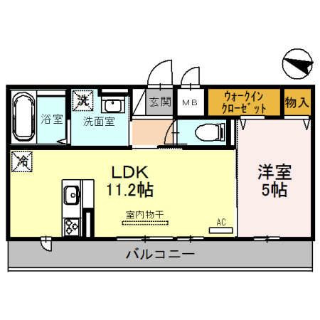 アソシエ高松東の間取り