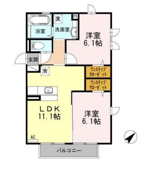 Garden　Villaの間取り