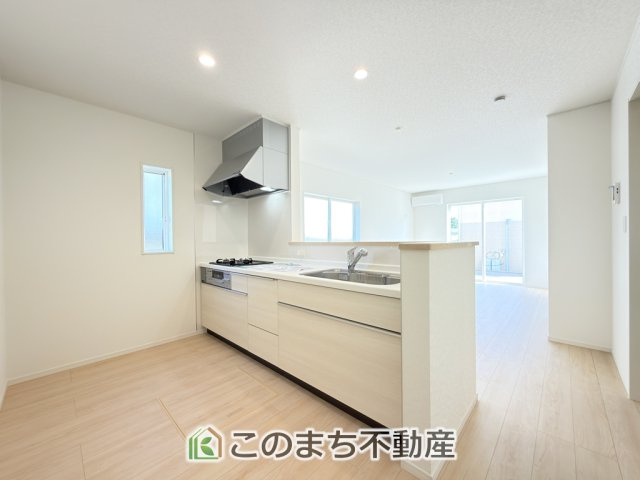 CradleGarden 那須塩原市若草町第8のキッチン|人気の対面式キッチン☆料理をしながらご家族とコミュニケーションが取れます♪