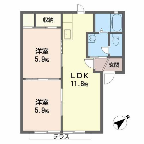 パーミーハイツの間取り