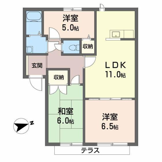 アネックス日根野の間取り