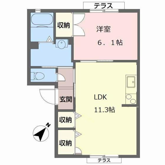 スイートハイツ下松の間取り