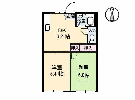パークハイツ　　Ｂ棟 の間取り