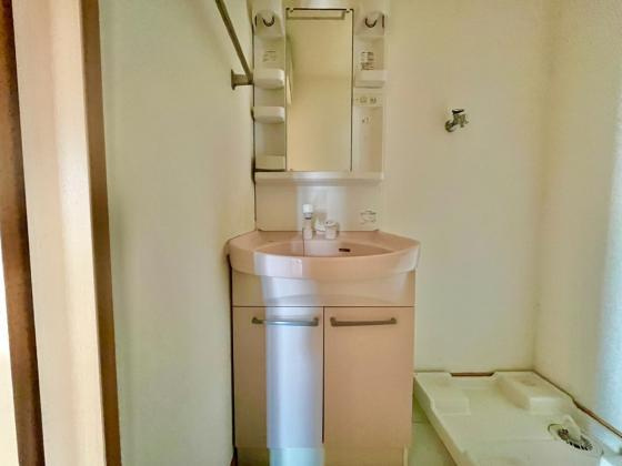 アバンミモザＡＢの洗面所|忙しい朝には欠かせない洗面所です