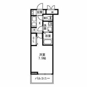 ゴールイン岸城の間取り