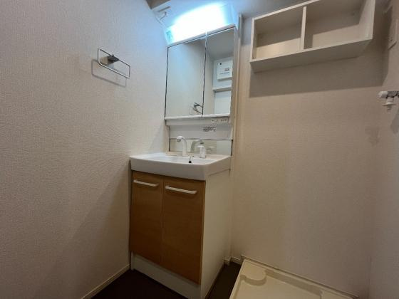 ゴールイン岸城の洗面所|使いやすい洗面所です