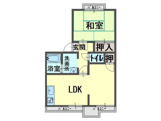 アコテドゥシャトーくすのきの間取り