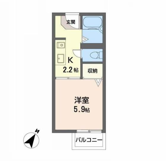 コモード大宮の間取り
