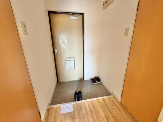 ハイツ山本Dの玄関|毎日通る玄関はこちらです