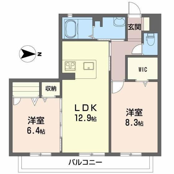 シャーメゾン千鳥の間取り