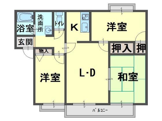 ラフォーレ野出の間取り