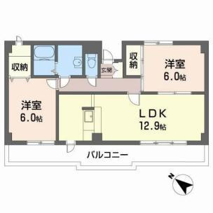 クレールI・Kの間取り