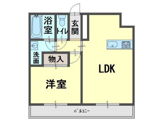 プランドール大手の間取り