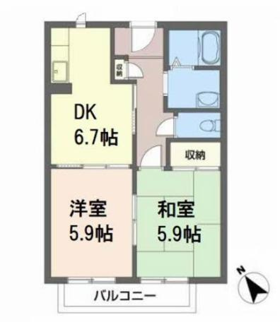 プレジール・和泉の間取り