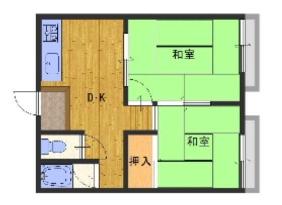 ハイツ山本A棟の間取り