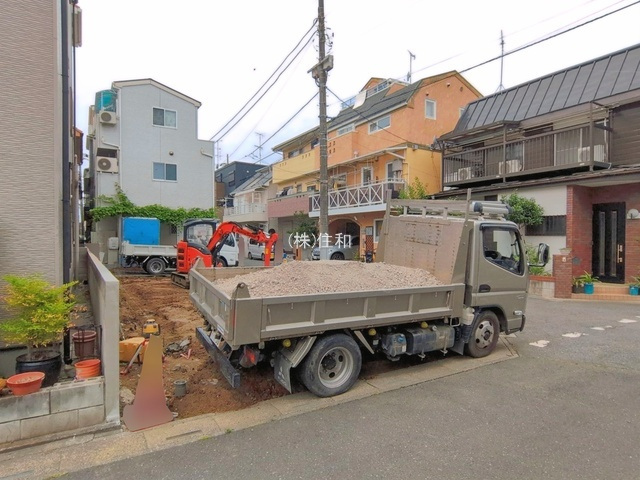 新築　富士見市水谷東2丁目の前面道路含む現地写真