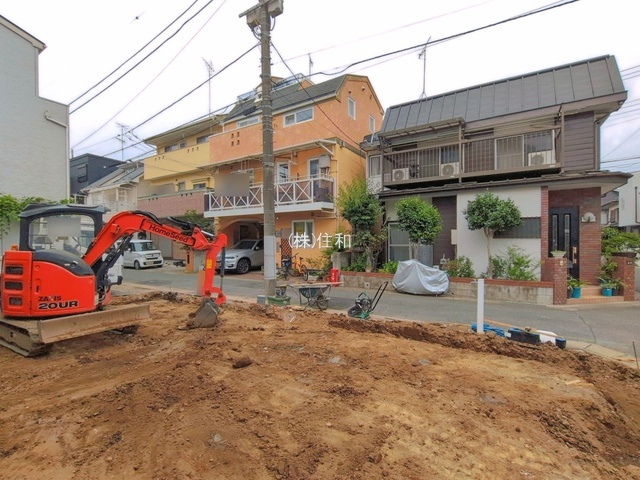 新築　富士見市水谷東2丁目の前面道路含む現地写真