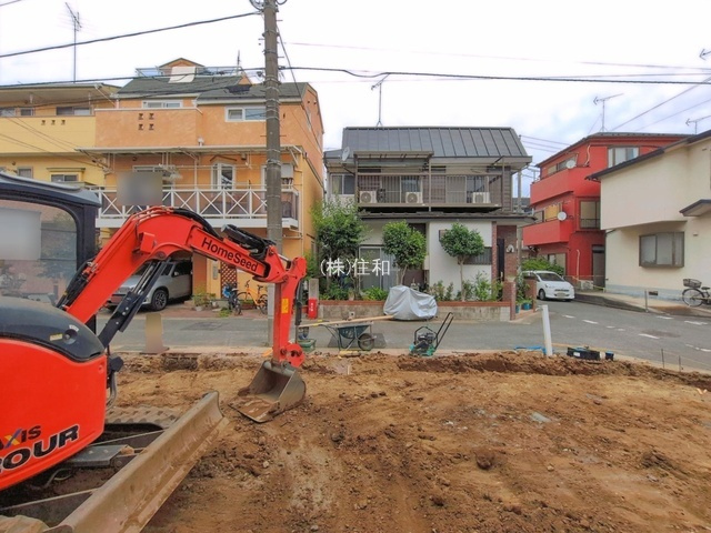 新築　富士見市水谷東2丁目の前面道路含む現地写真
