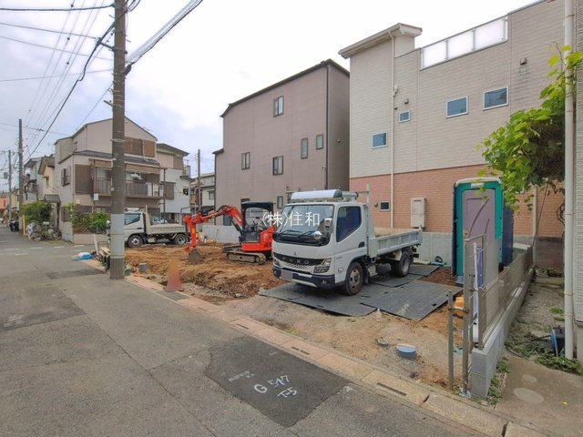新築　富士見市水谷東2丁目の前面道路含む現地写真