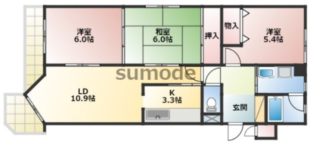 【間取り】 | エスポワール中内