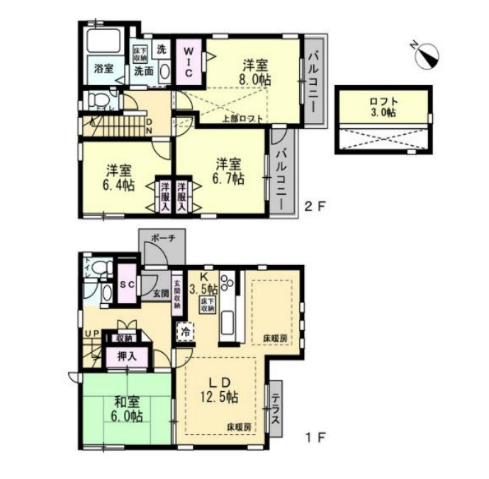 さいたま市北区奈良町　中古戸建の間取り|さいたま市北区奈良町　中古戸建・4LDK・土地面積100.87m2・建物面積103.50m2